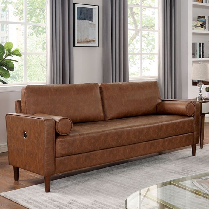 Horgen Leatherette Living Room Set w/ USB Outlet