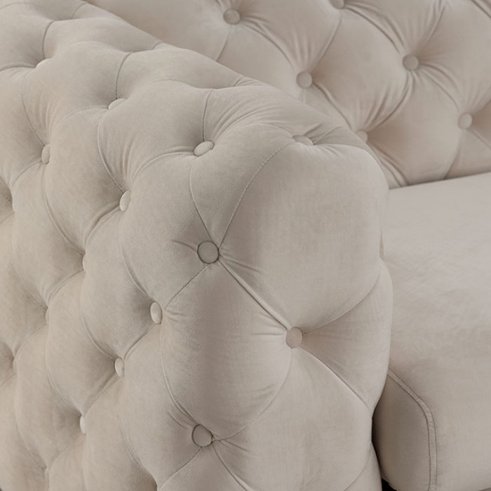 Sapphira Fabric Tufted Sofa