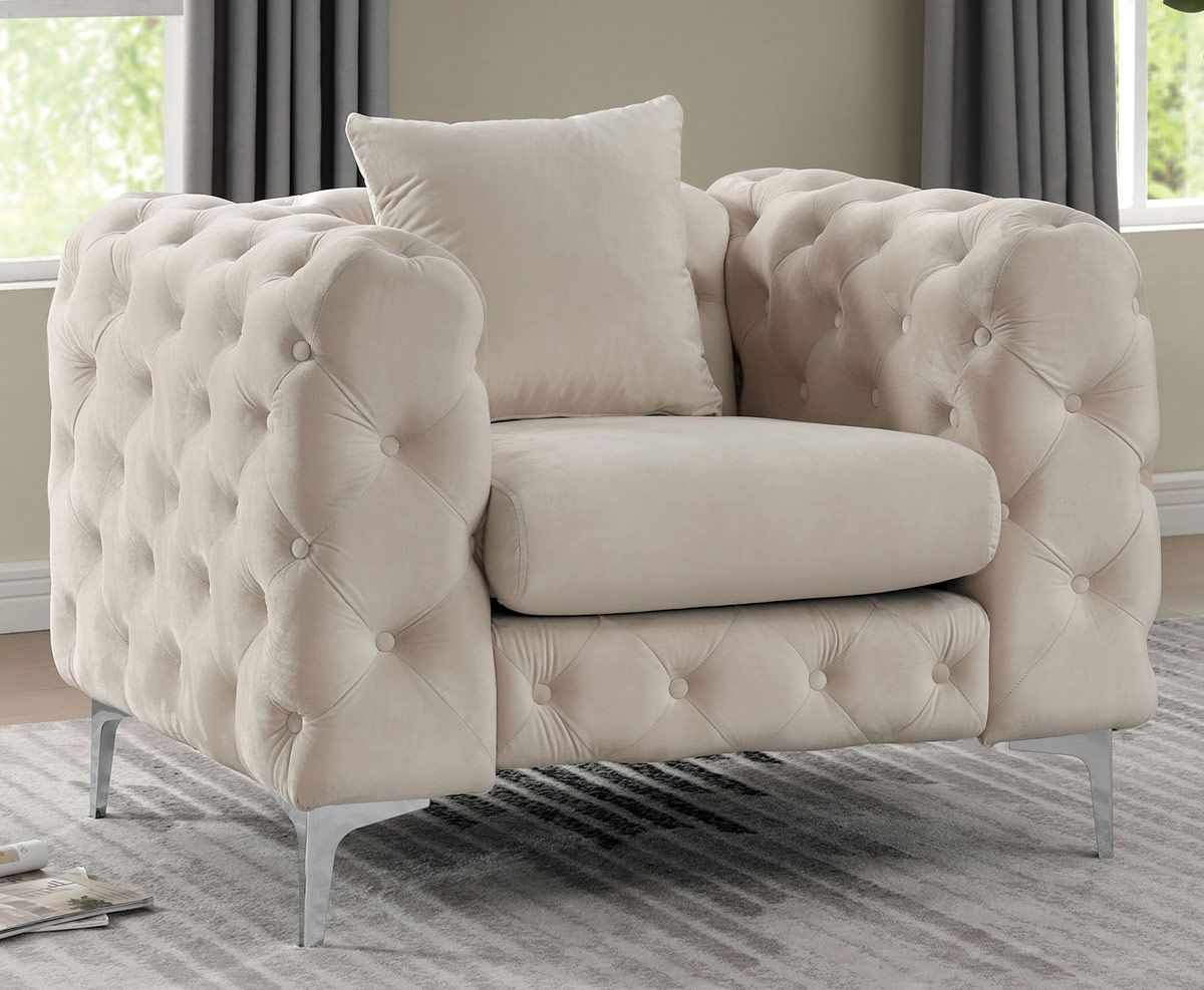 Sapphira Fabric Tufted Living Room Set