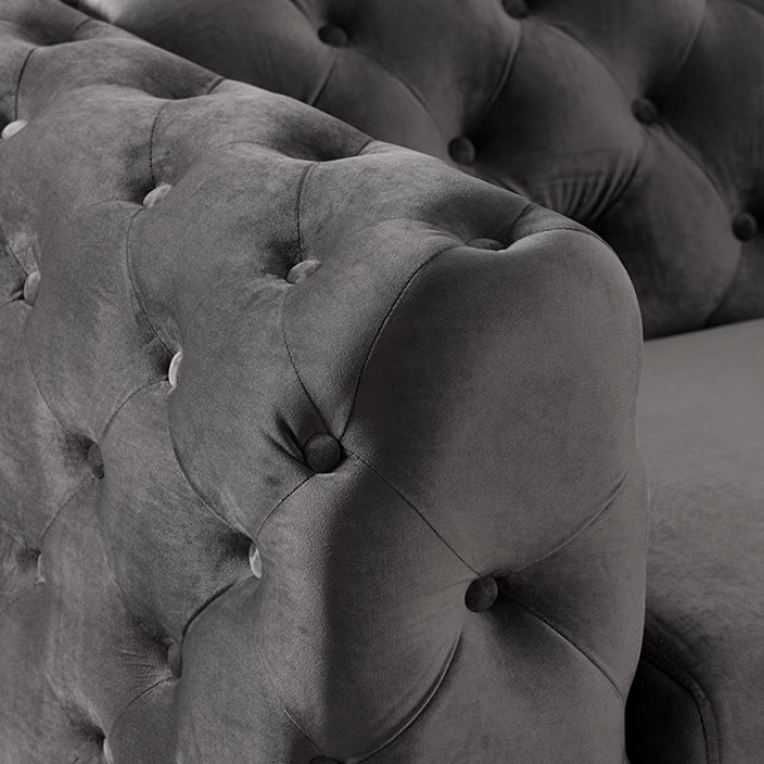 Sapphira Fabric Tufted Sofa