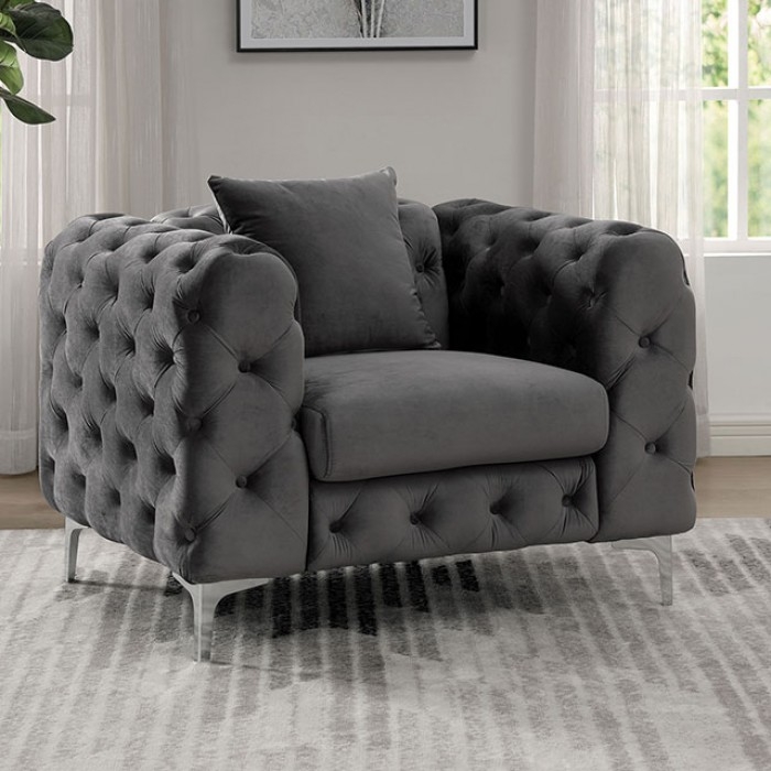 Sapphira Fabric Tufted Living Room Set