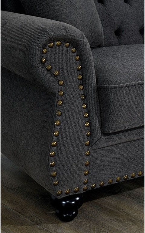 Ewloe Fabric Button Tufted Chair