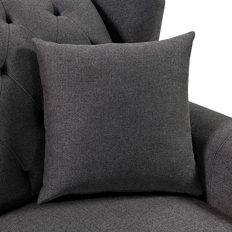 Ewloe Fabric Button Tufted Sofa