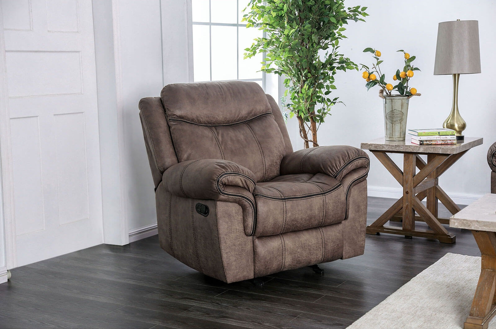 Celia Leatherette Reclining Chair