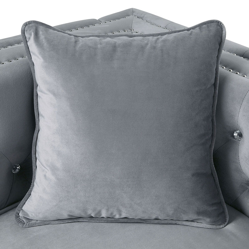 Amie Flannelette Fabric L-Shape Storage Sectional