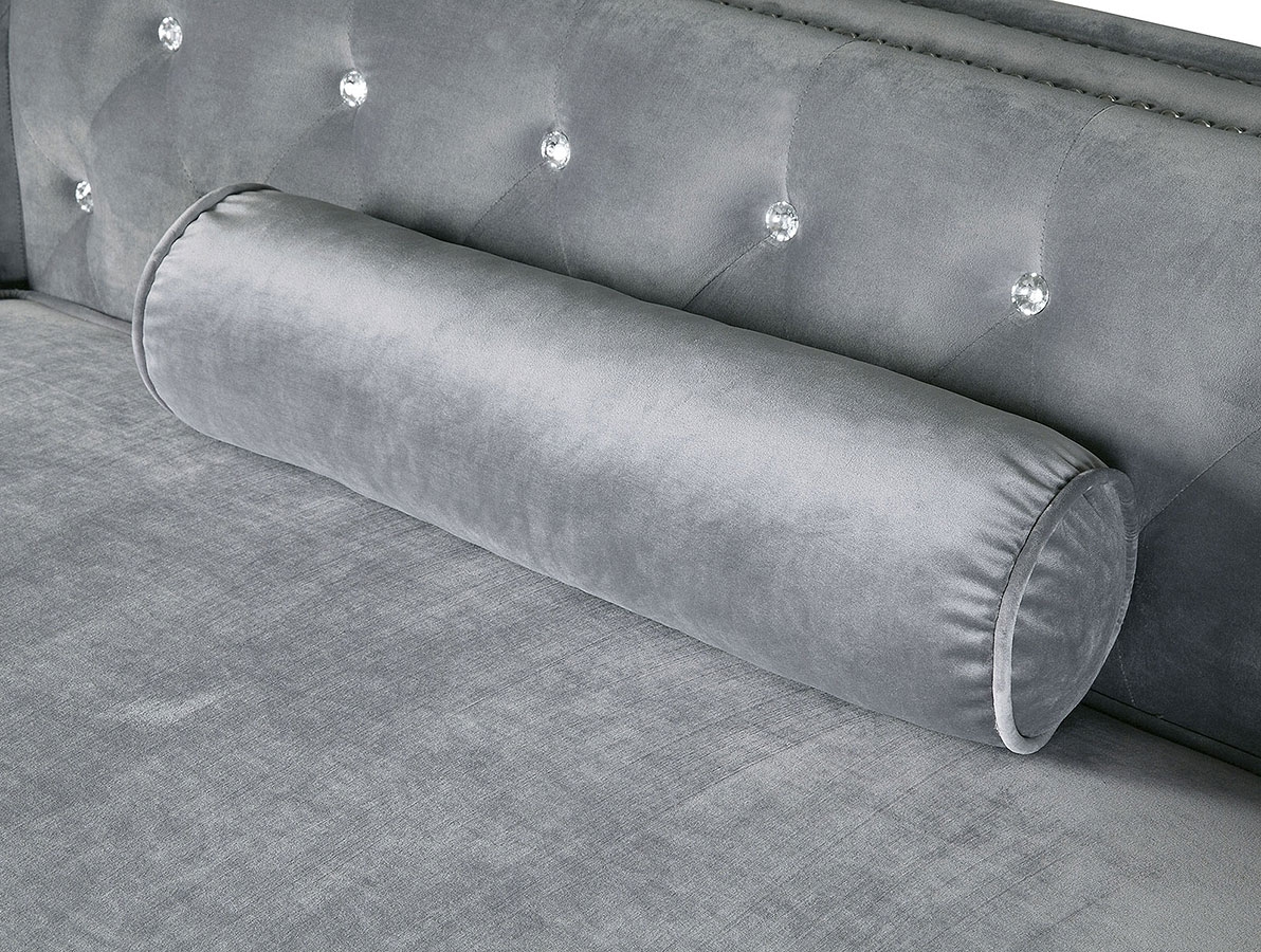 Amie Flannelette Fabric L-Shape Storage Sectional
