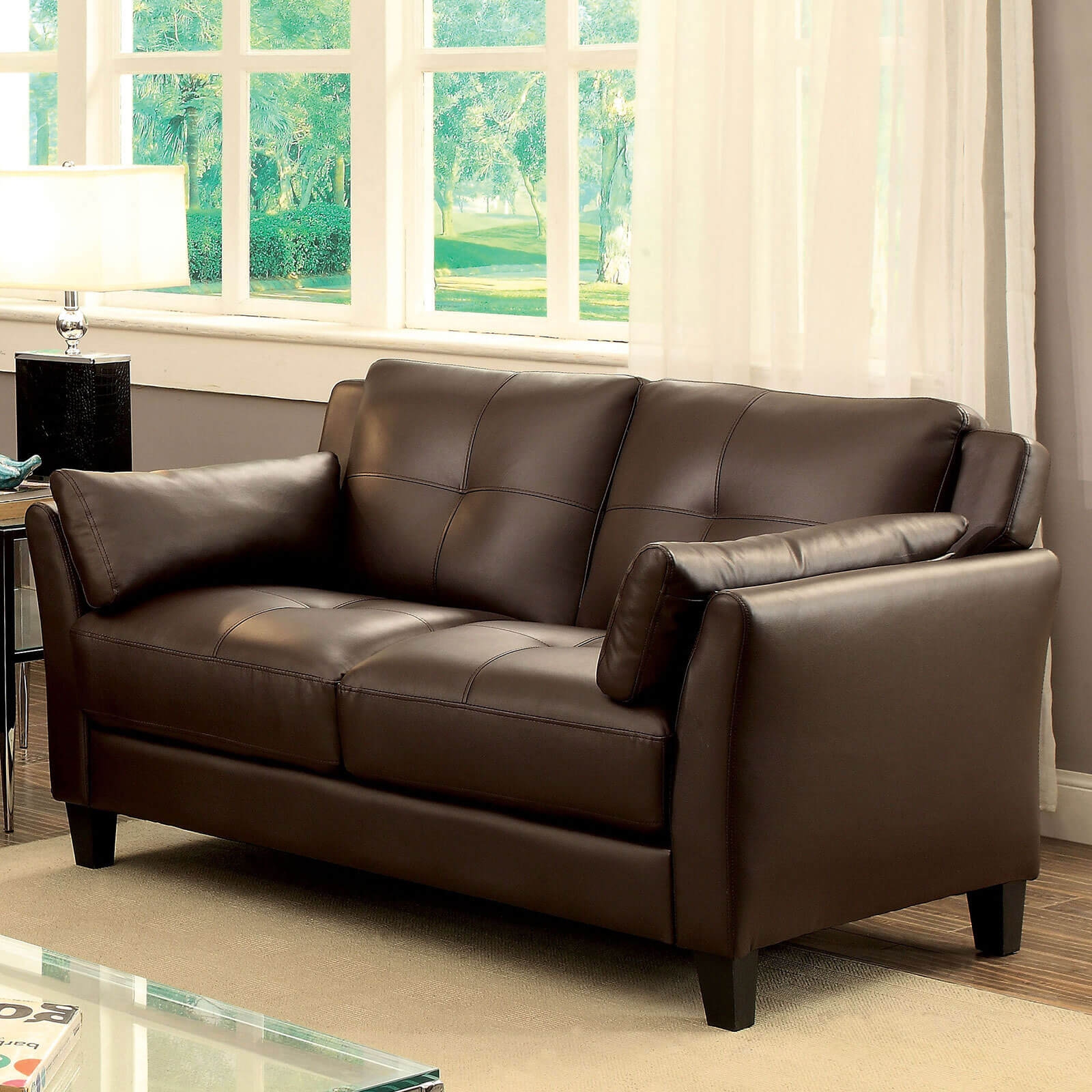 Pierre Leatherette Living Room Set