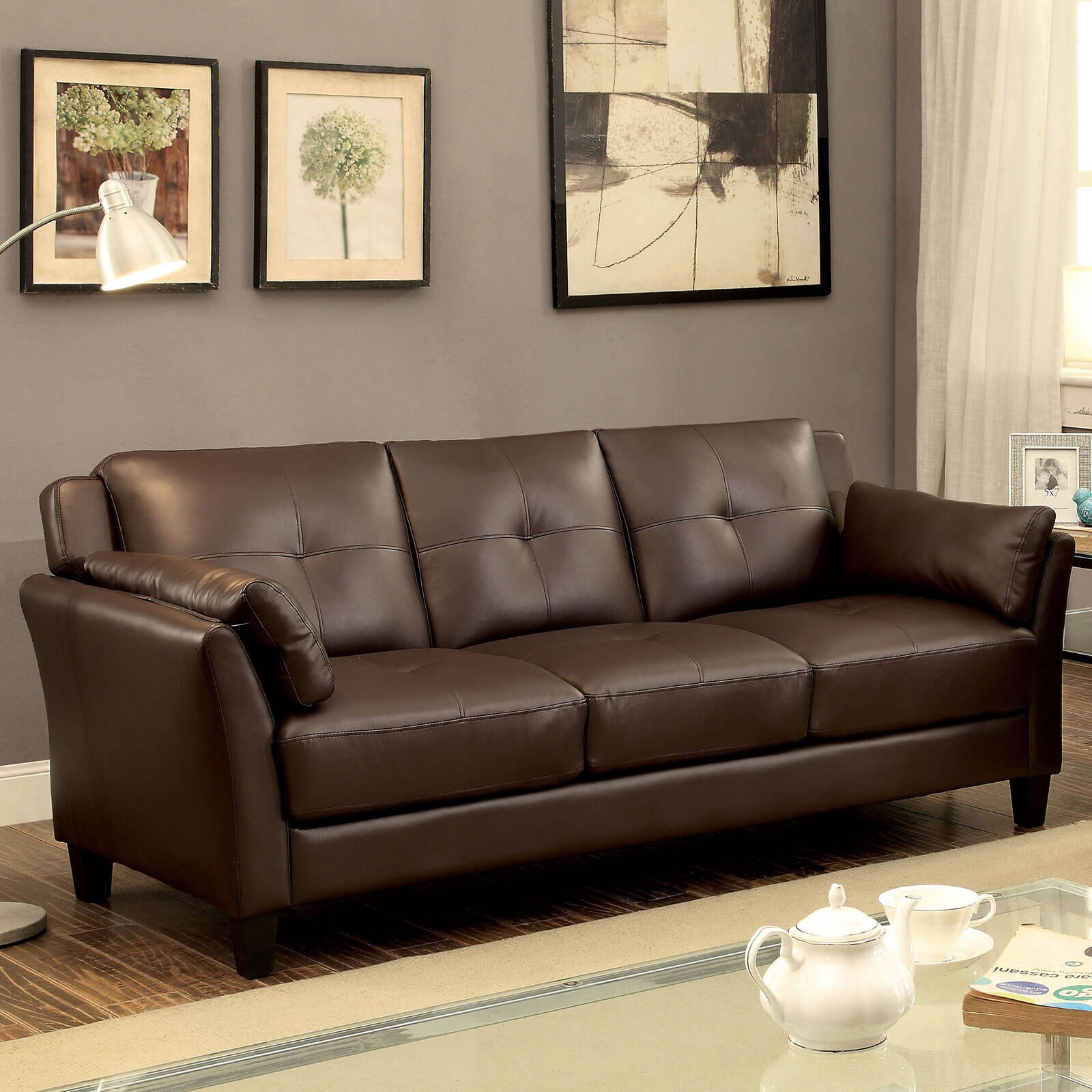 Pierre Leatherette Living Room Set