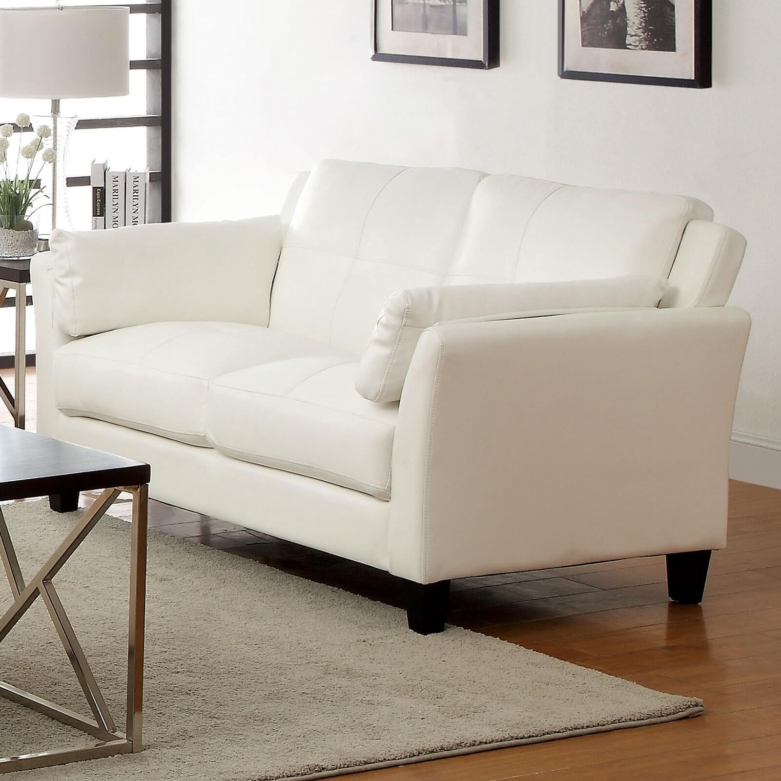 Pierre Leatherette Loveseat