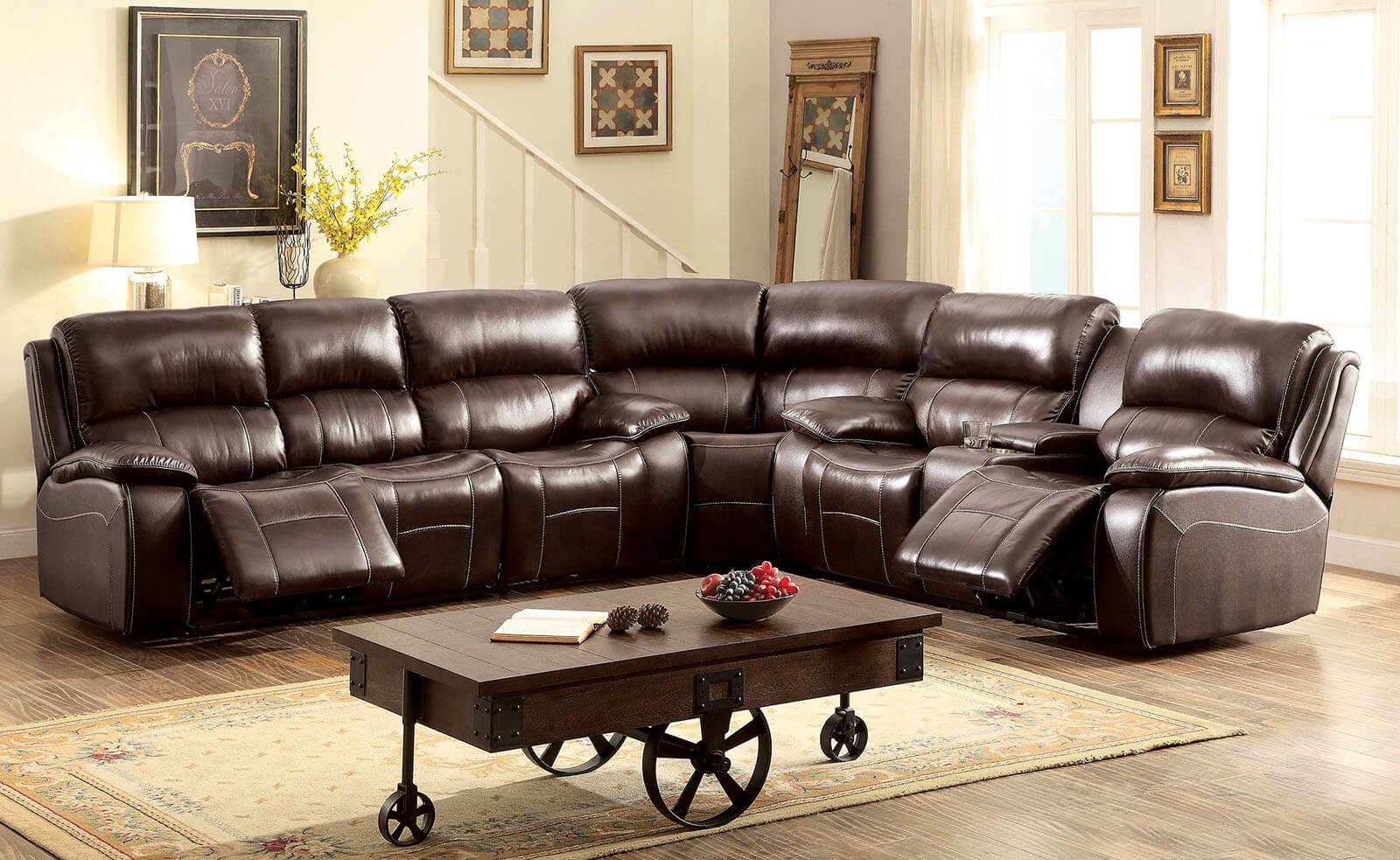 Ruth Top Grain Leather Match Reclining Chair