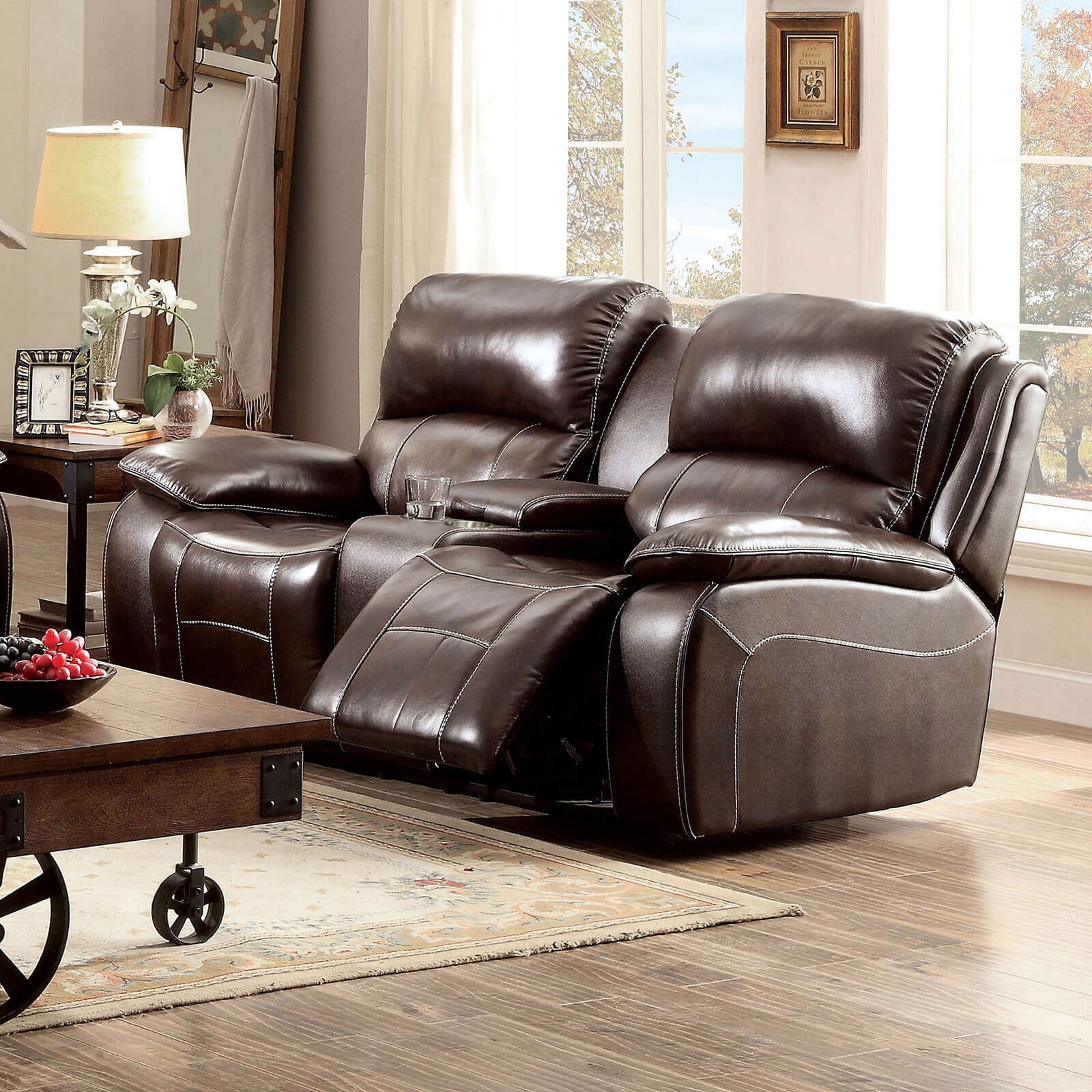 Ruth Top Grain Leather Match Reclining Chair