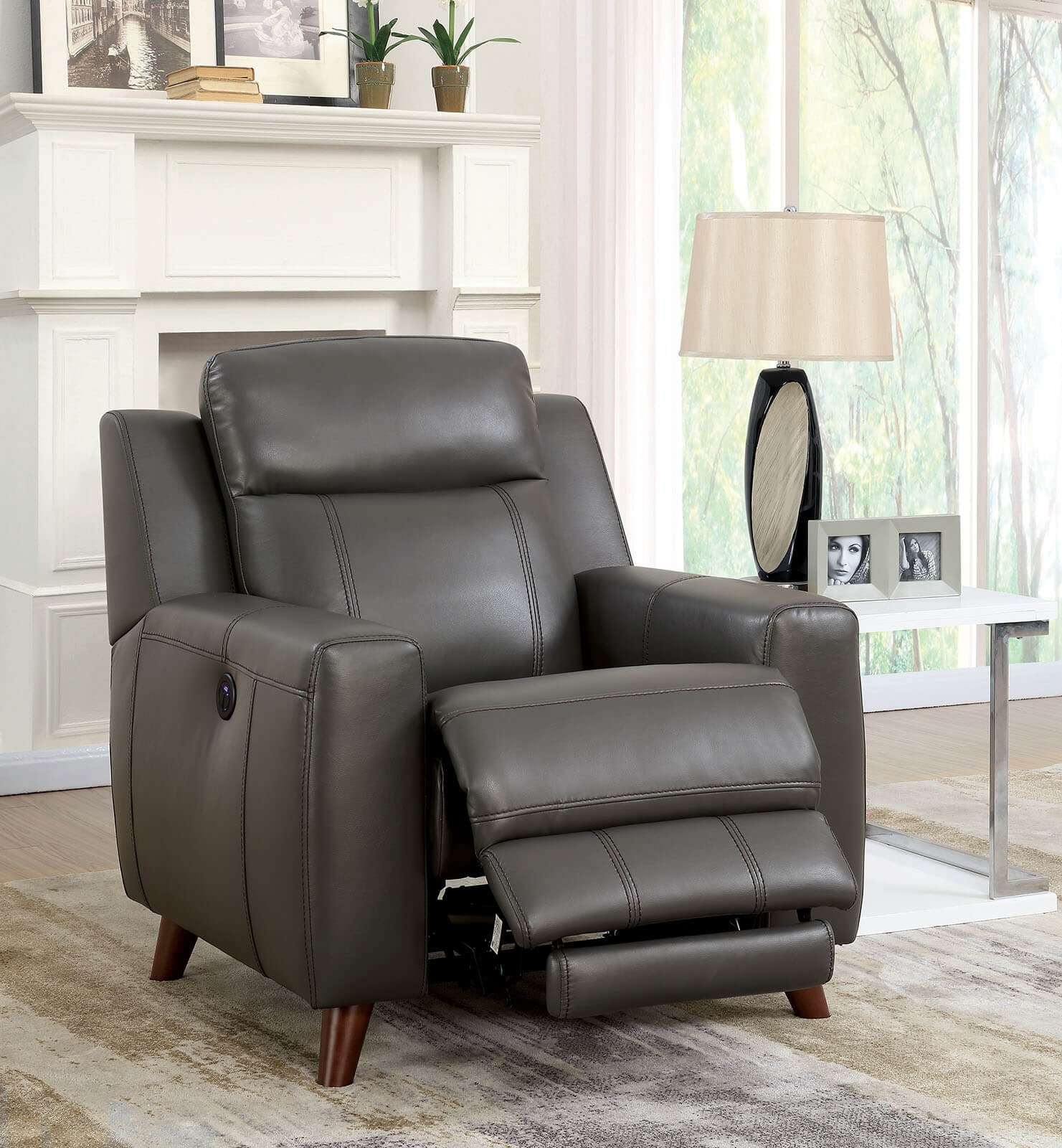 Rosalynn Leatherette Power Reclining Living Room Set
