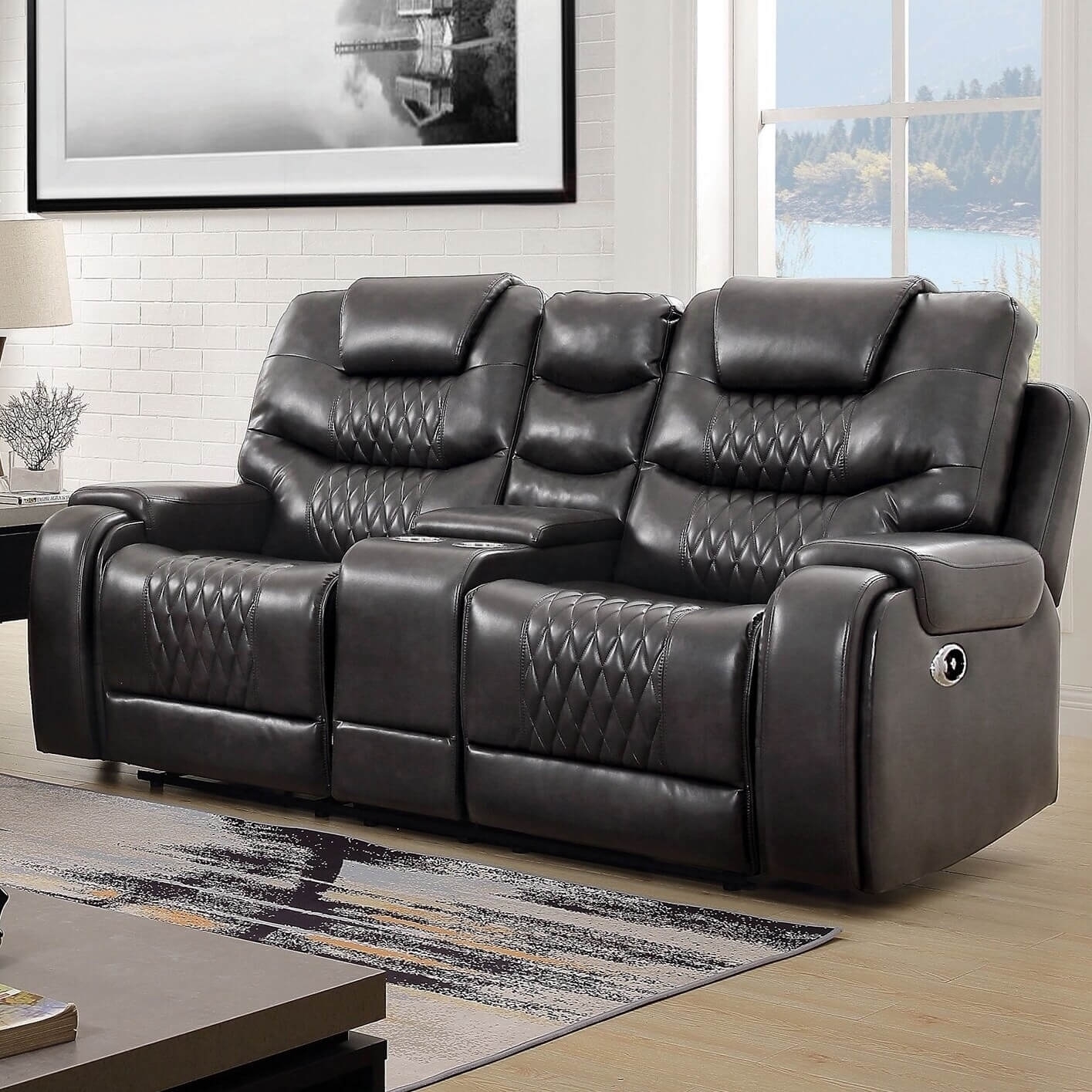 Marley Leatherette Power Reclining Living Room Set