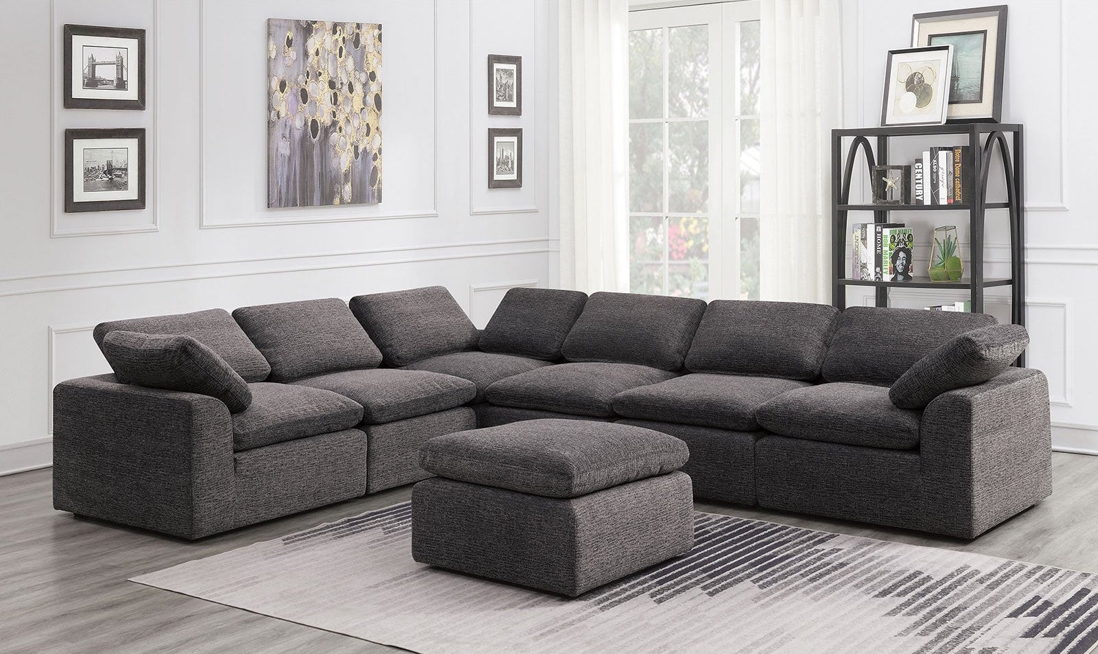 Joel Fabric Customizable Sectional Sofa