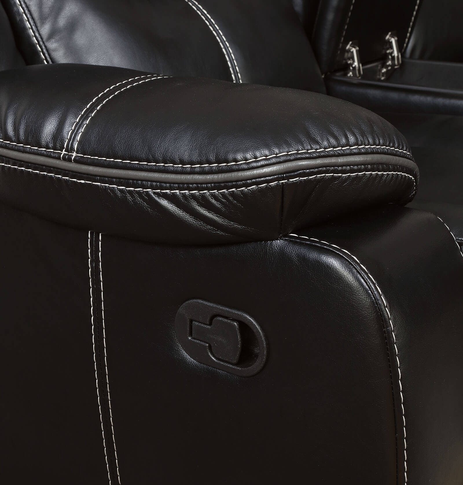 Pollux Leatherette Reclining Loveseat