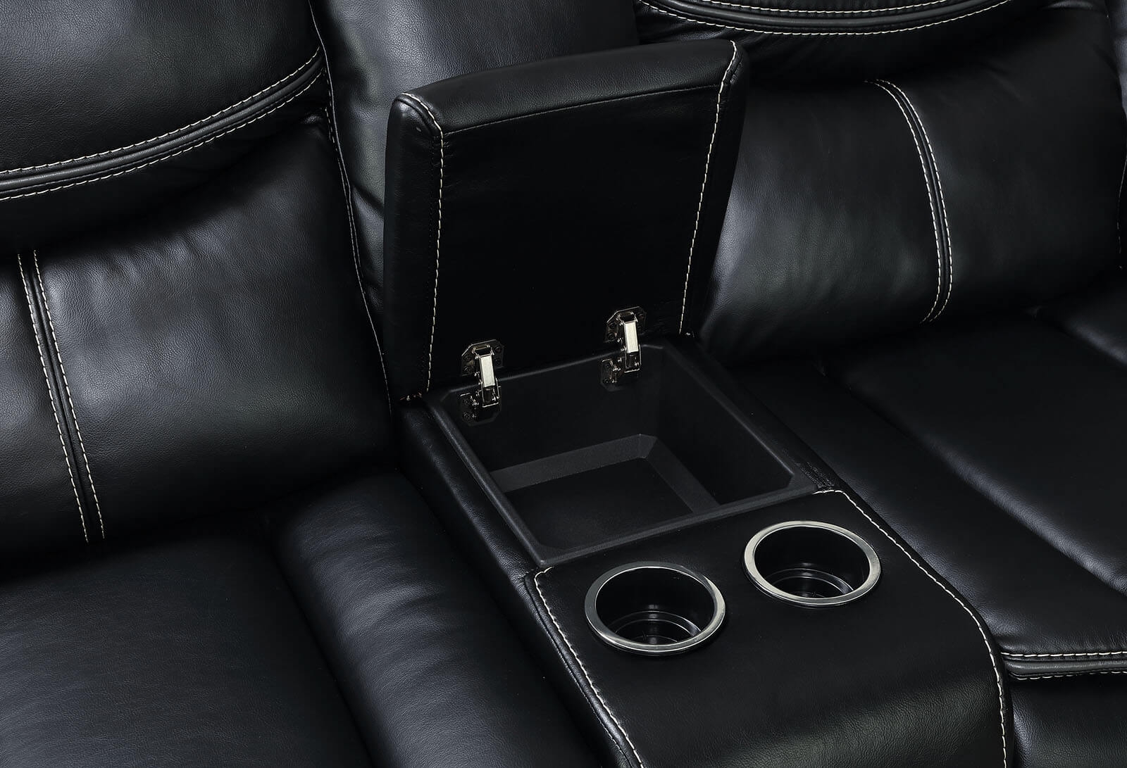 Pollux Leatherette Reclining Loveseat