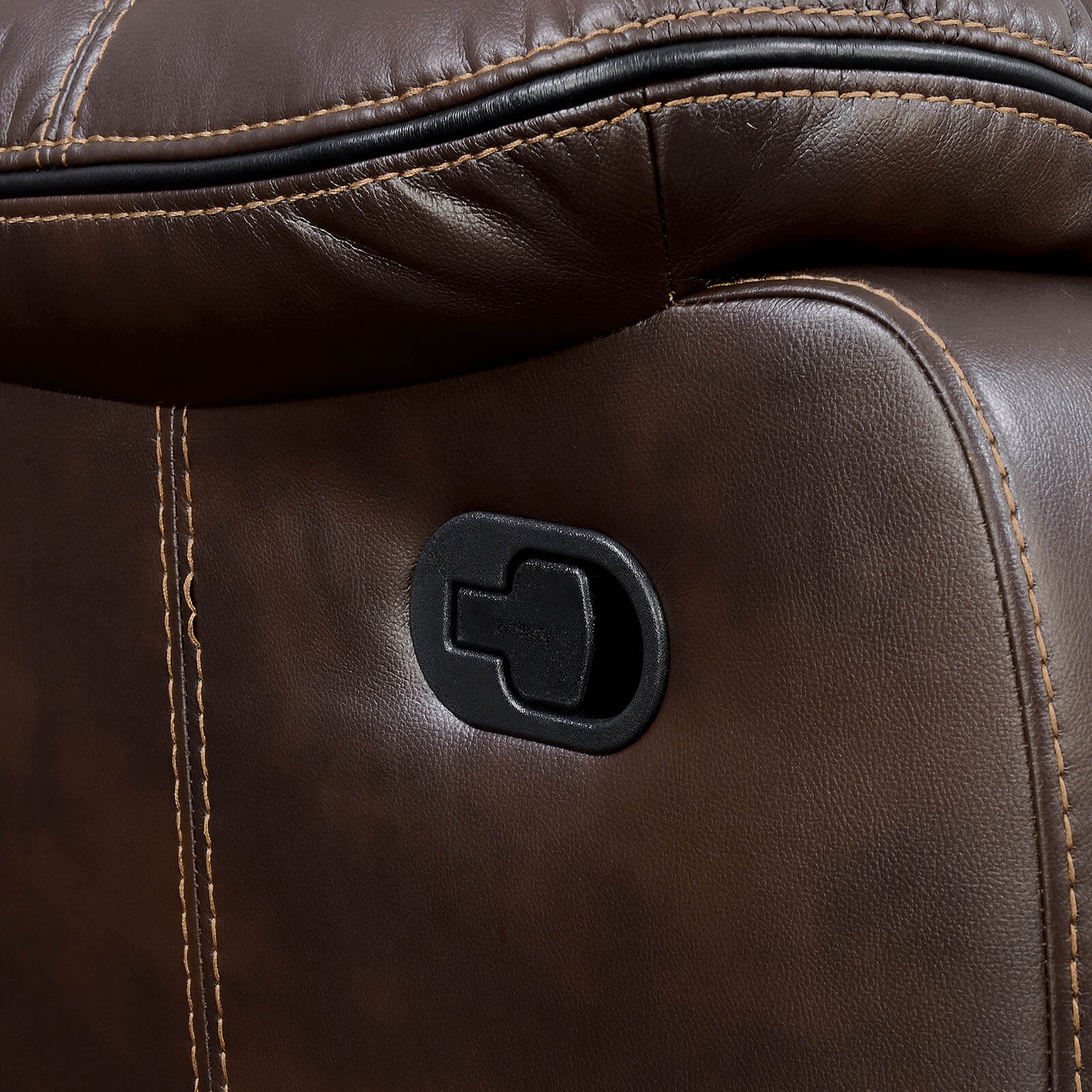 Pollux Leatherette Reclining Sofa