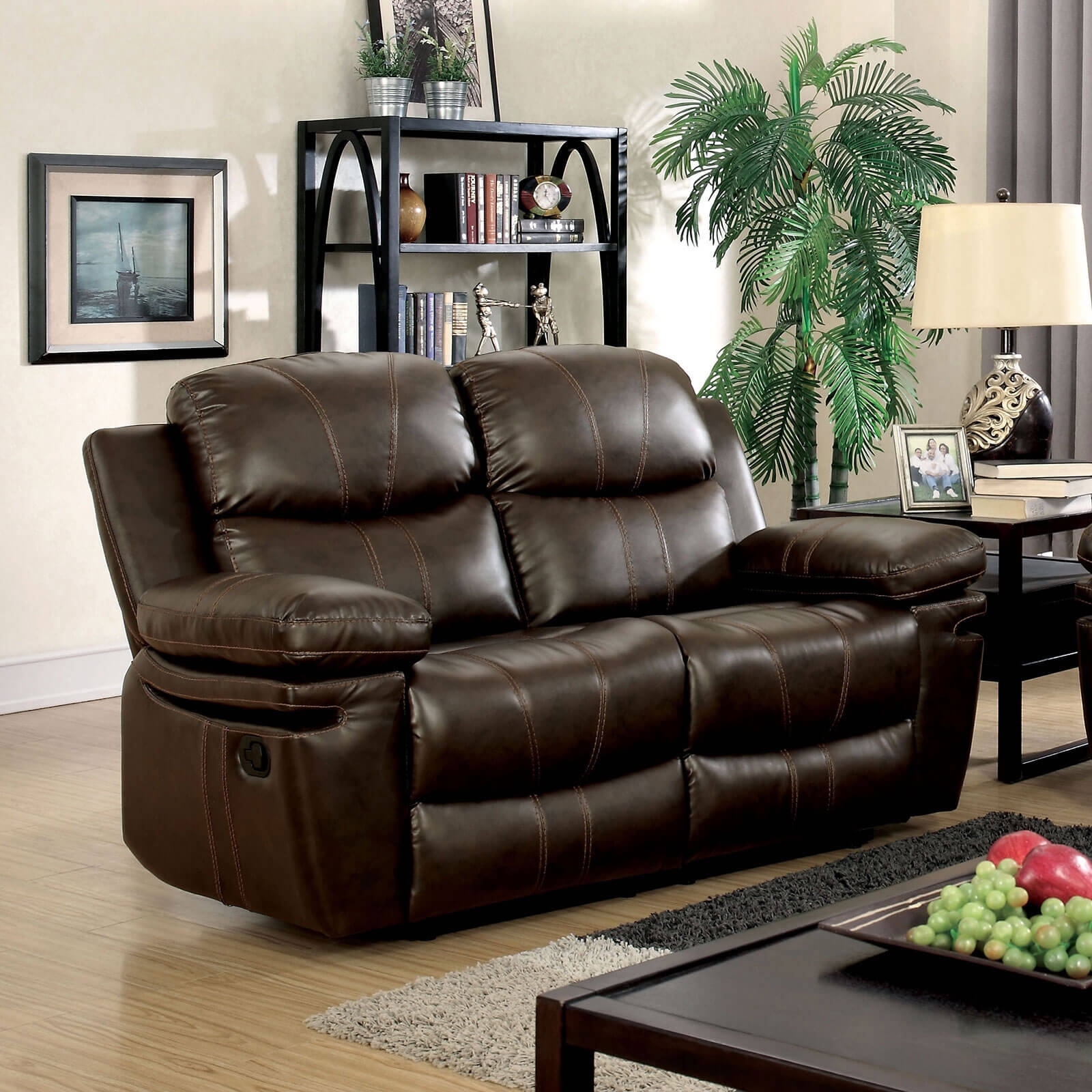 Listowel Leatherette Reclining Living Room Set
