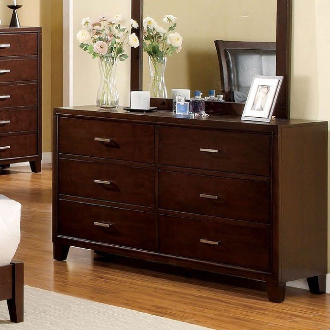 Enrico Leatherette/Wood Panel Bedroom Set