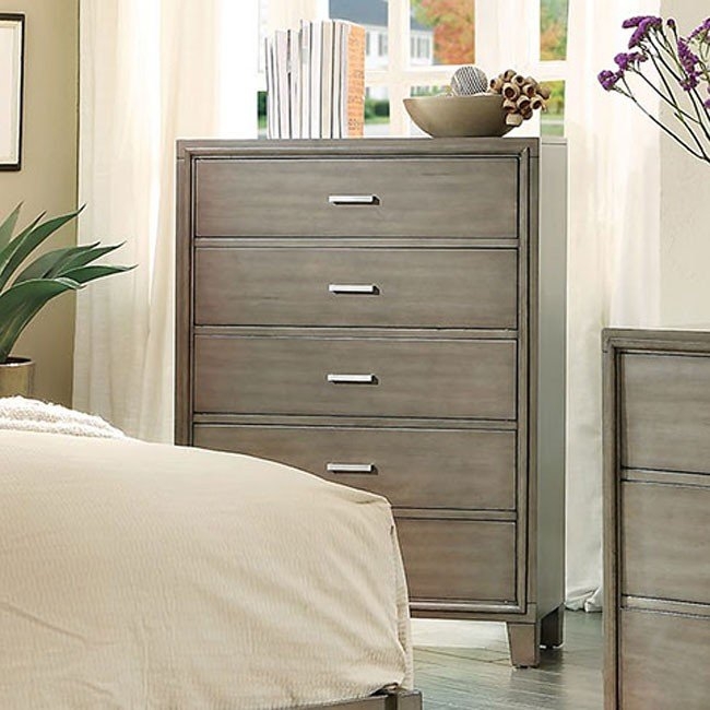 Enrico Leatherette/Wood Panel Bedroom Set