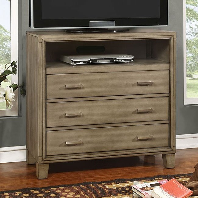 Enrico Leatherette/Wood Panel Bedroom Set