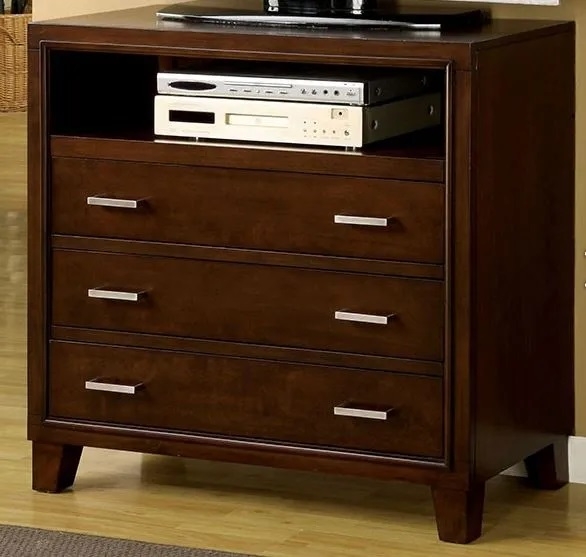 Enrico Leatherette/Wood Panel Bedroom Set