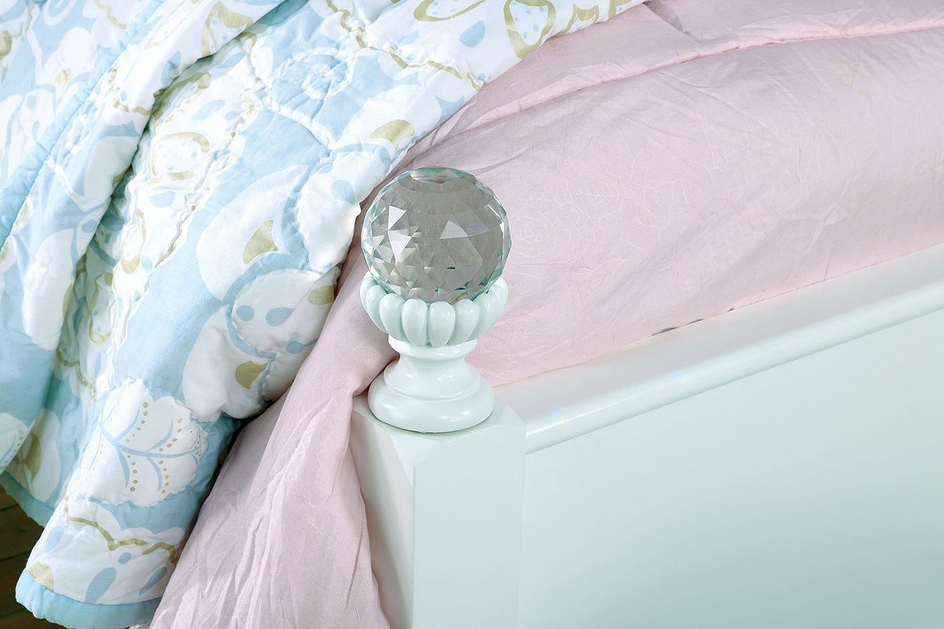 Belva Leatherette/Wood Youth Tufted Panel Bed