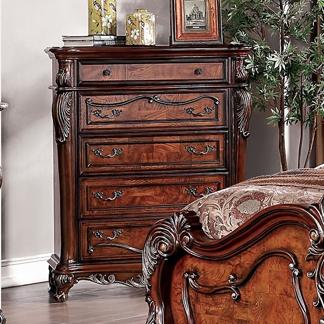 Rosewood Wood Panel Bedroom Set