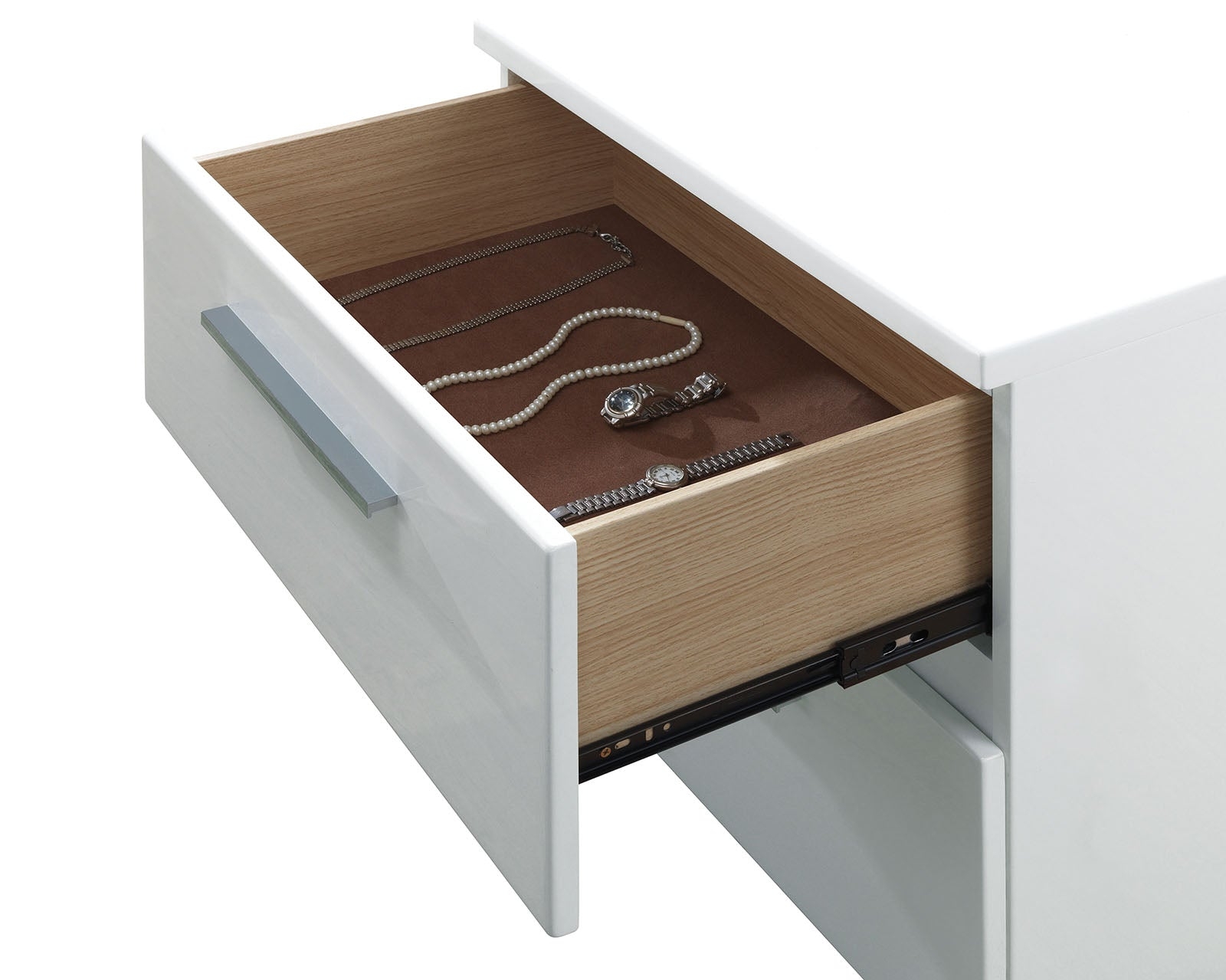 Clementine Wood Nightstand w/2 Drawers