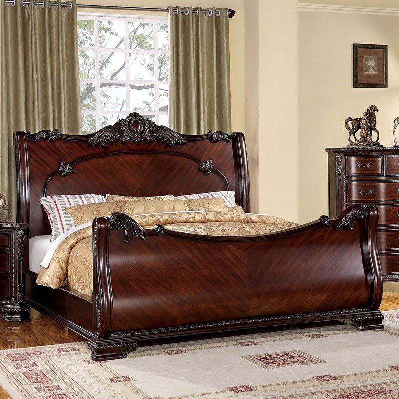 Bellefonte Wood Sleigh Bedroom Set