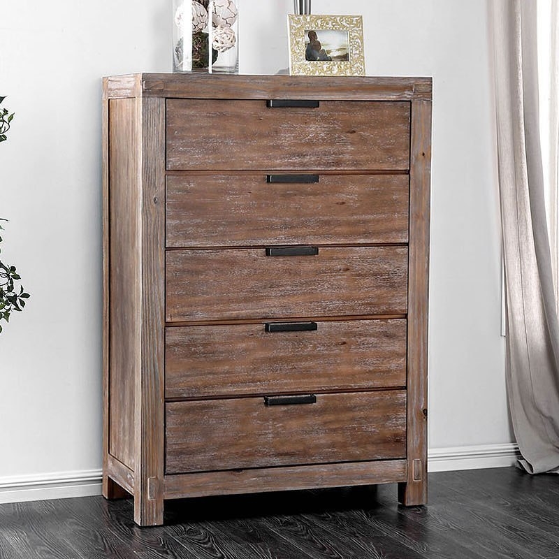 McAllen Wood Storage Platform Bedroom Set w/USB