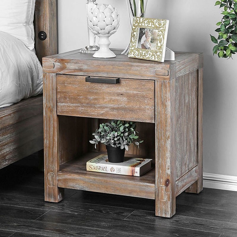 McAllen Wood Storage Platform Bedroom Set w/USB