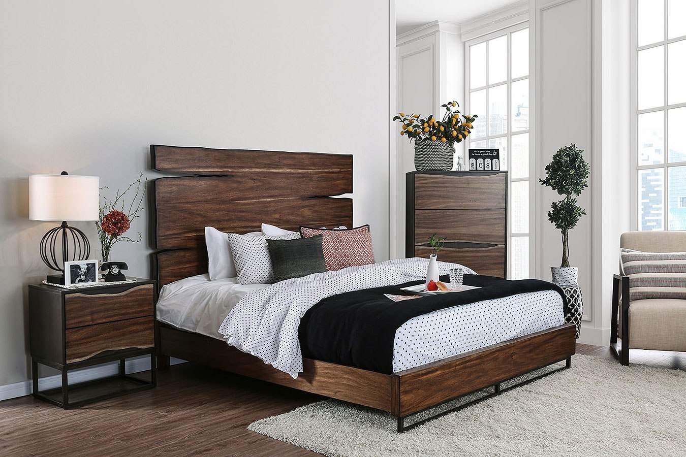 Fulton Wood Platform Bedroom Set