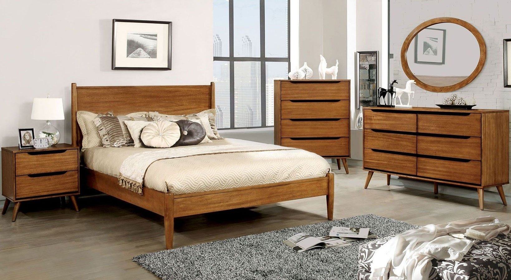 Lennart Wood Panel Bedroom Set