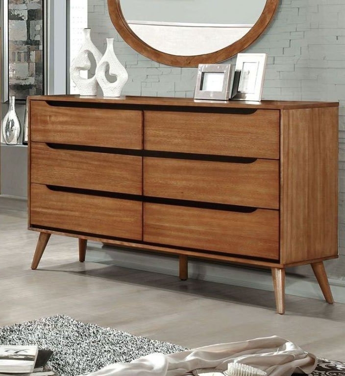 Lennart Wood Double Dresser w/6 Drawers