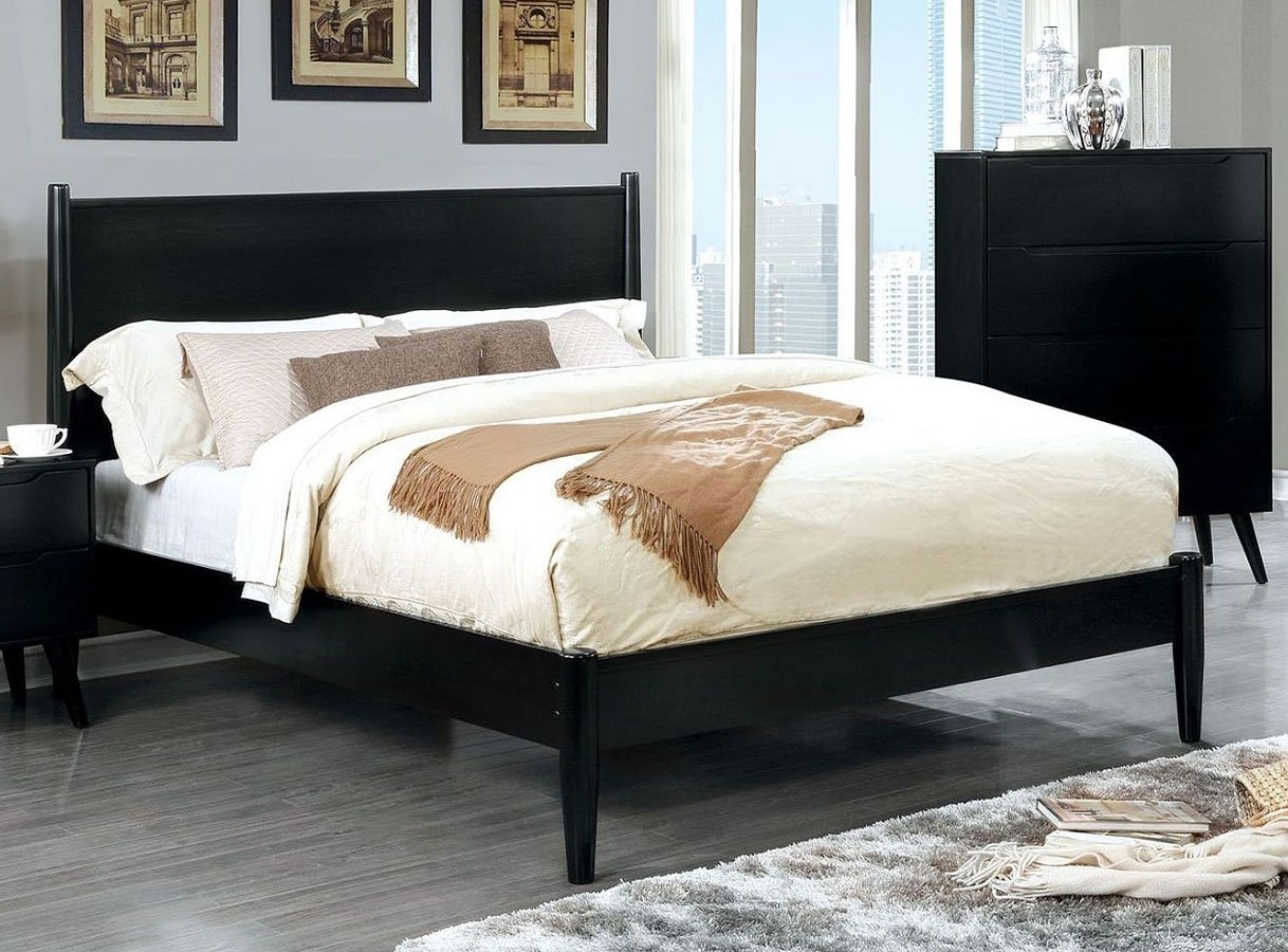Lennart Wood Panel Bed