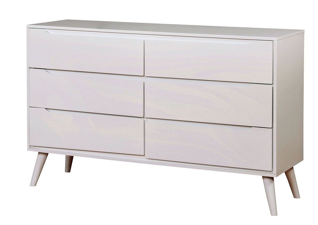 Lennart Wood Double Dresser w/6 Drawers