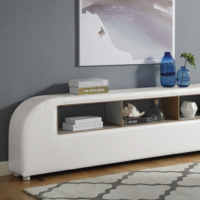 Vodice Leatherette/Wood Platform Bed