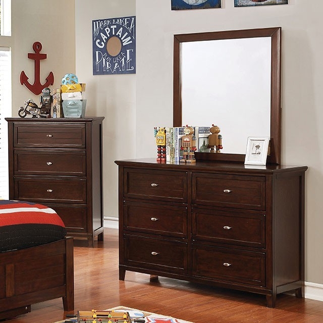 Brogan Wood Double Dresser w/6 Drawers
