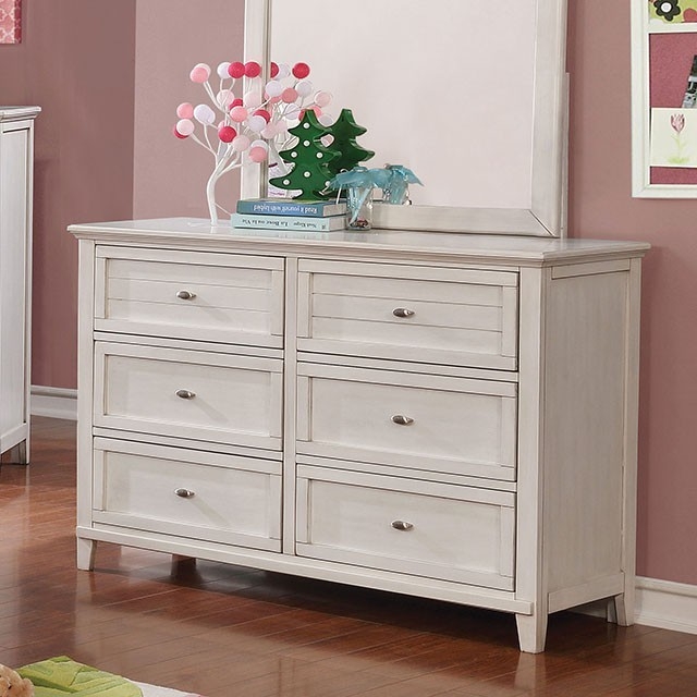 Brogan Wood Double Dresser w/6 Drawers