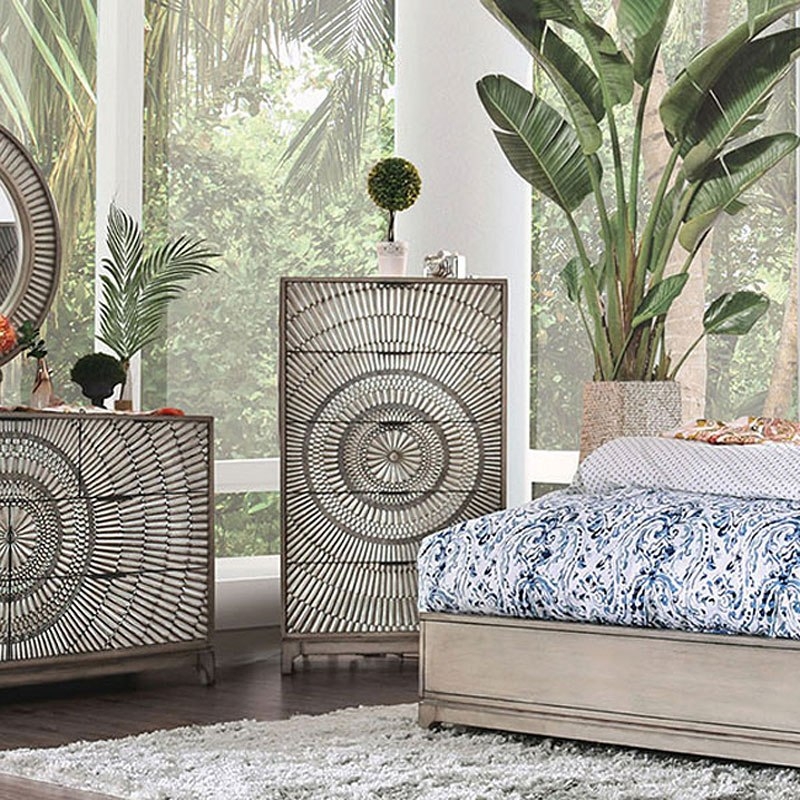 Kamalah Wood Panel Bedroom Set