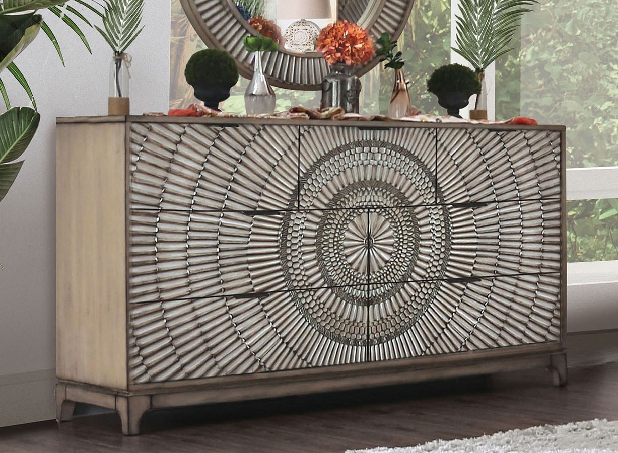 Kamalah Wood Dresser w/7 Drawers