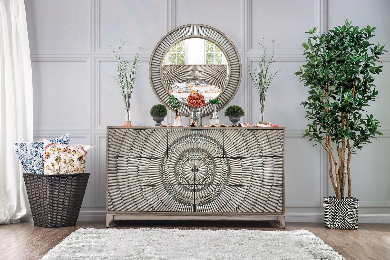 Kamalah Wood Panel Bedroom Set