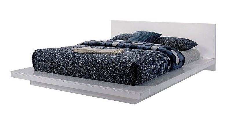 Christie Wood High Gloss Low Profile Platform Bedroom Set