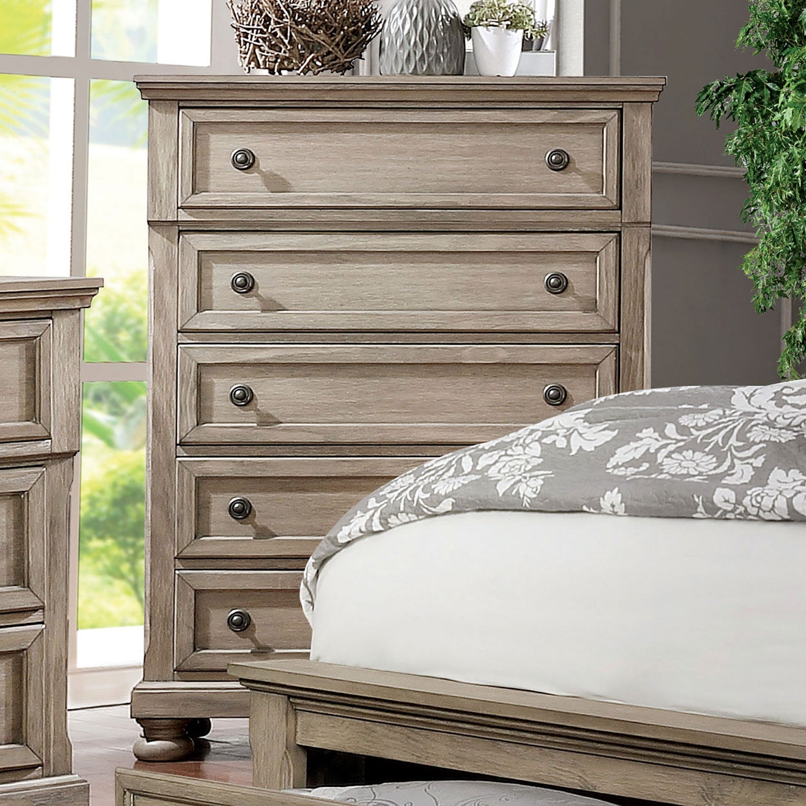 Wells Wood Storage Panel Bedroom Set