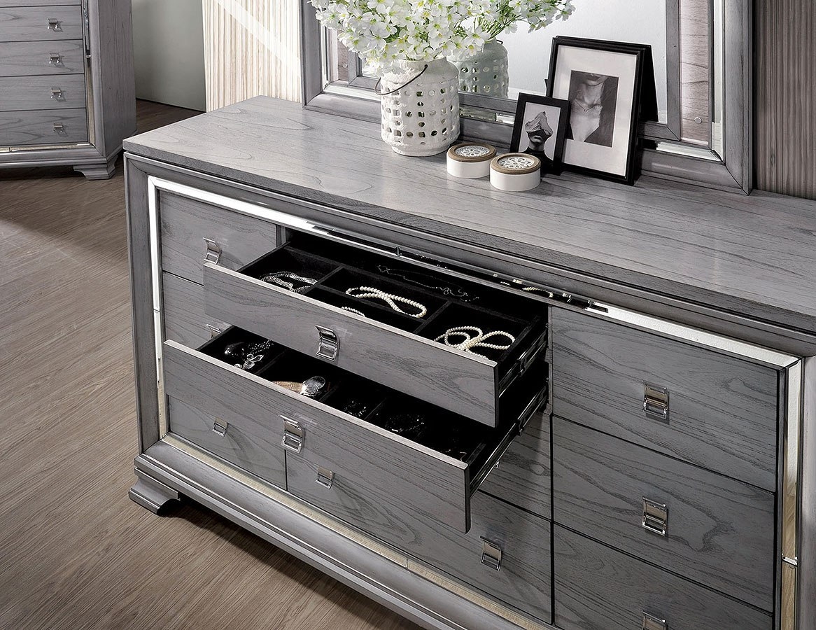 Alanis Wood Double Dresser w/6 Drawers