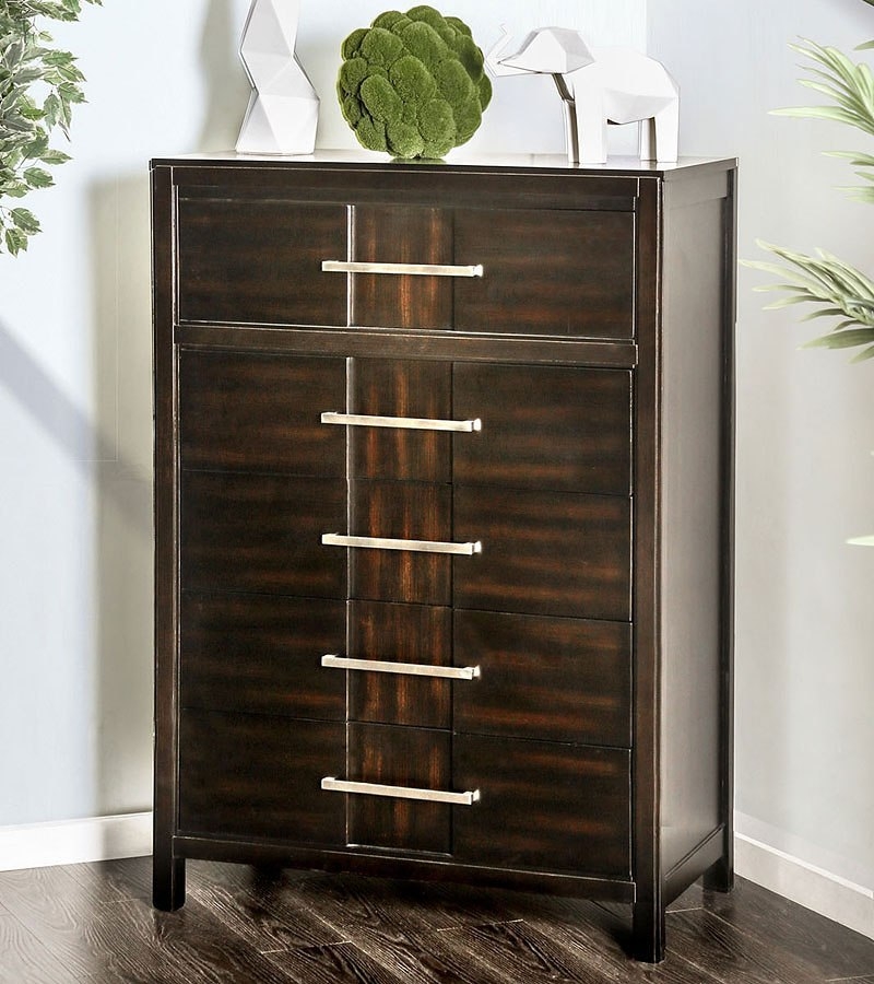 Berenice Wood Chest w/5 Drawers