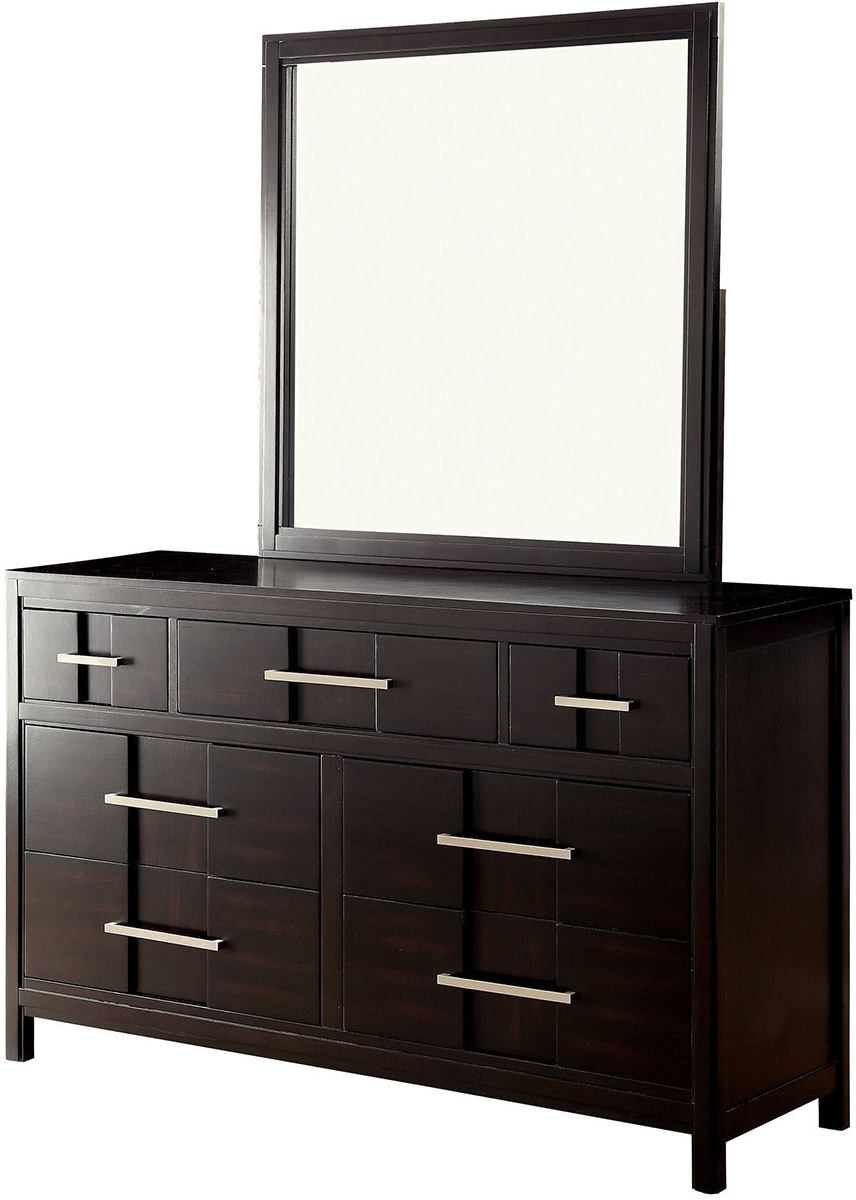 Berenice Wood Square Mirror