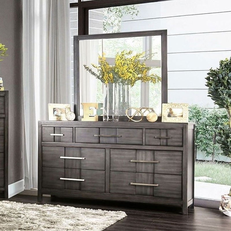 Berenice Wood Square Mirror