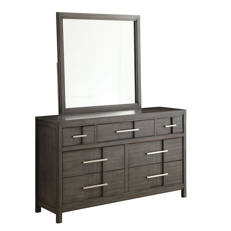 Berenice Wood Square Mirror